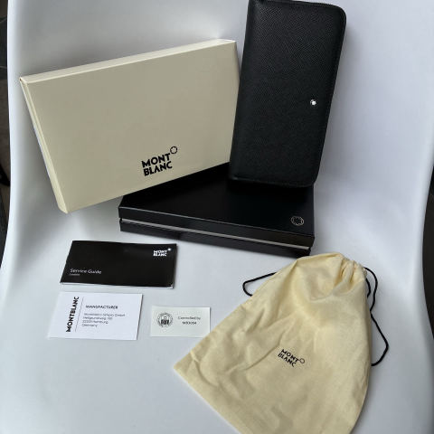 MONTBLANC Masterpiece Series 12-Card Slot Zipper Wallet