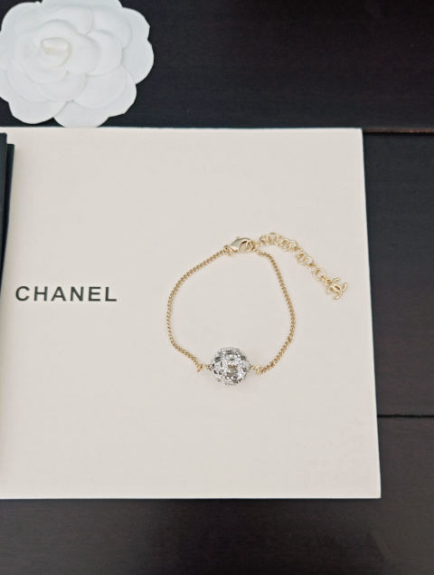 Chanel Two-tone Openwork Ball Bracelet