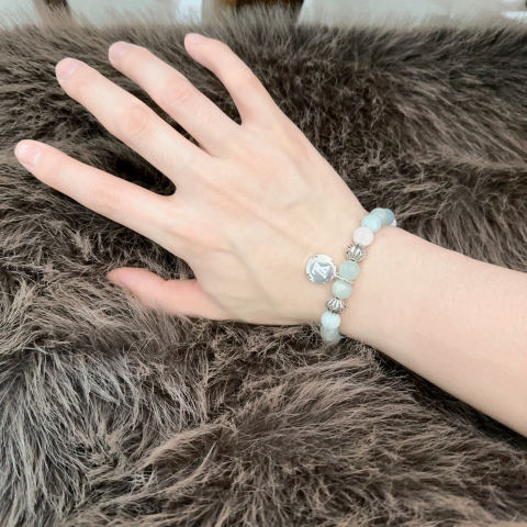 LV Multi-Element Agate Thai Silver Style Bracelet