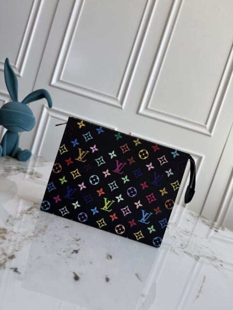 Monogram canvas cosmetic case