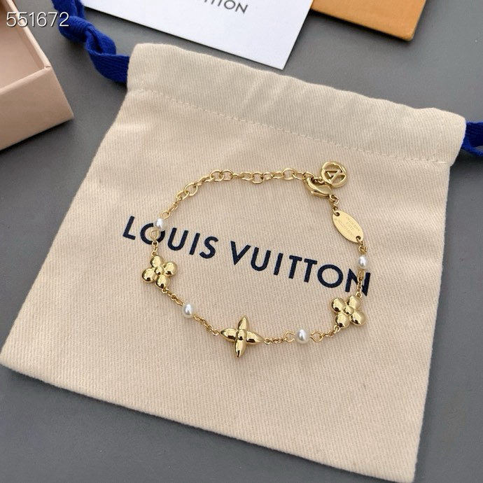 LV Golden Flower Pearl Earrings