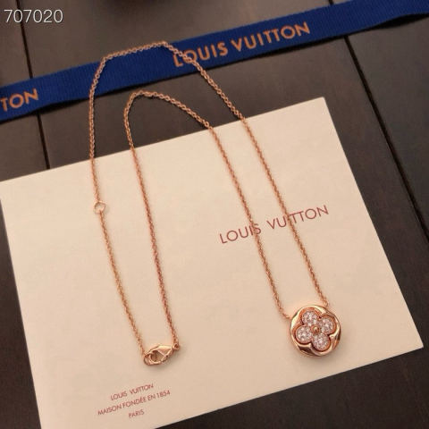 Louis Vuitton's diamond-encrusted four-leaf clover necklace