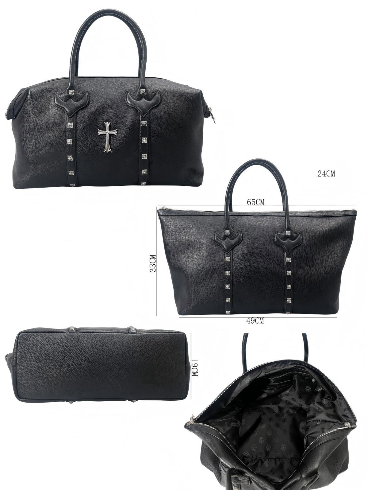 Chrome Hearts Cross Duffle Bag - Cross-shaped Travel Handbag