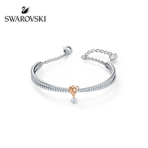 SWAROVSK 2020 Romantic Heart-Shaped Knot Bracelet for Women