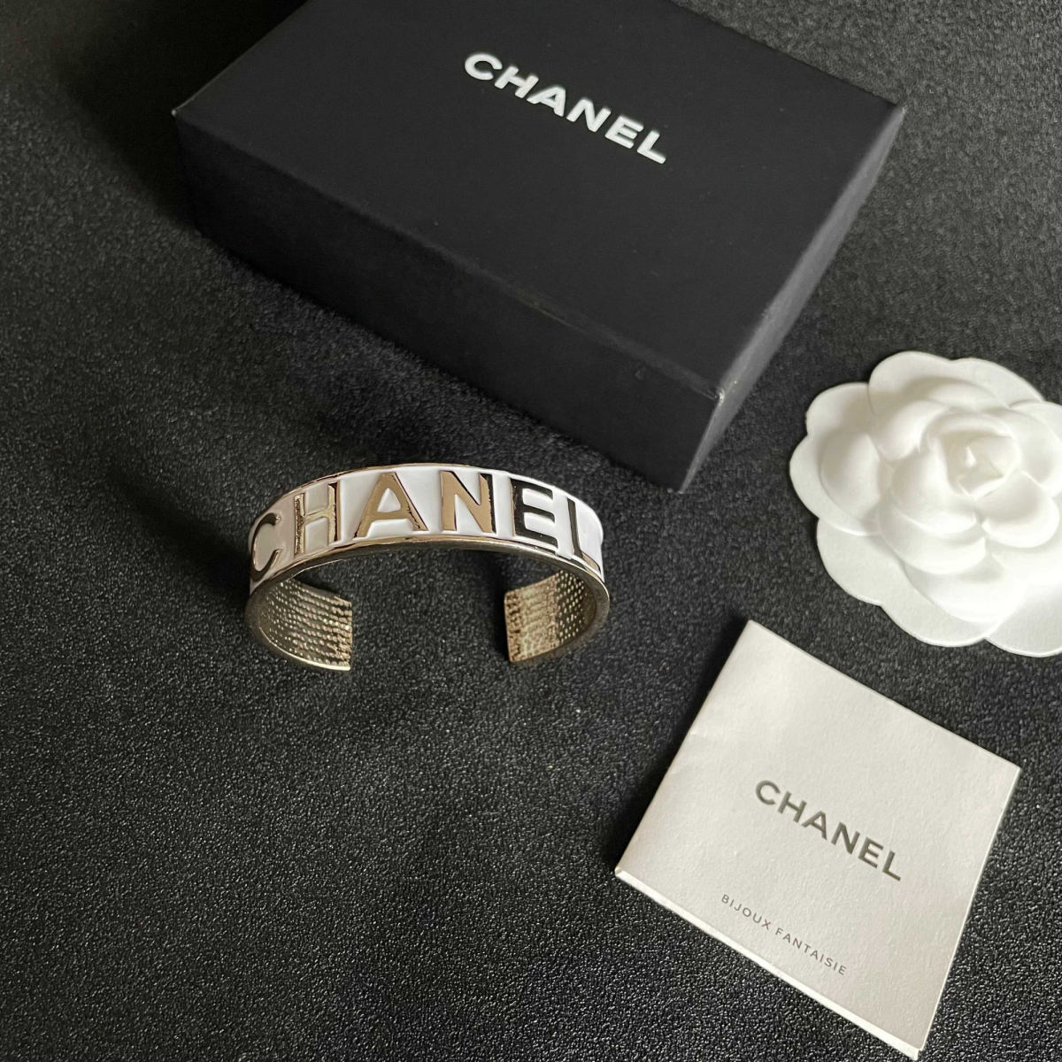 CHANEL double C letter bracelet
