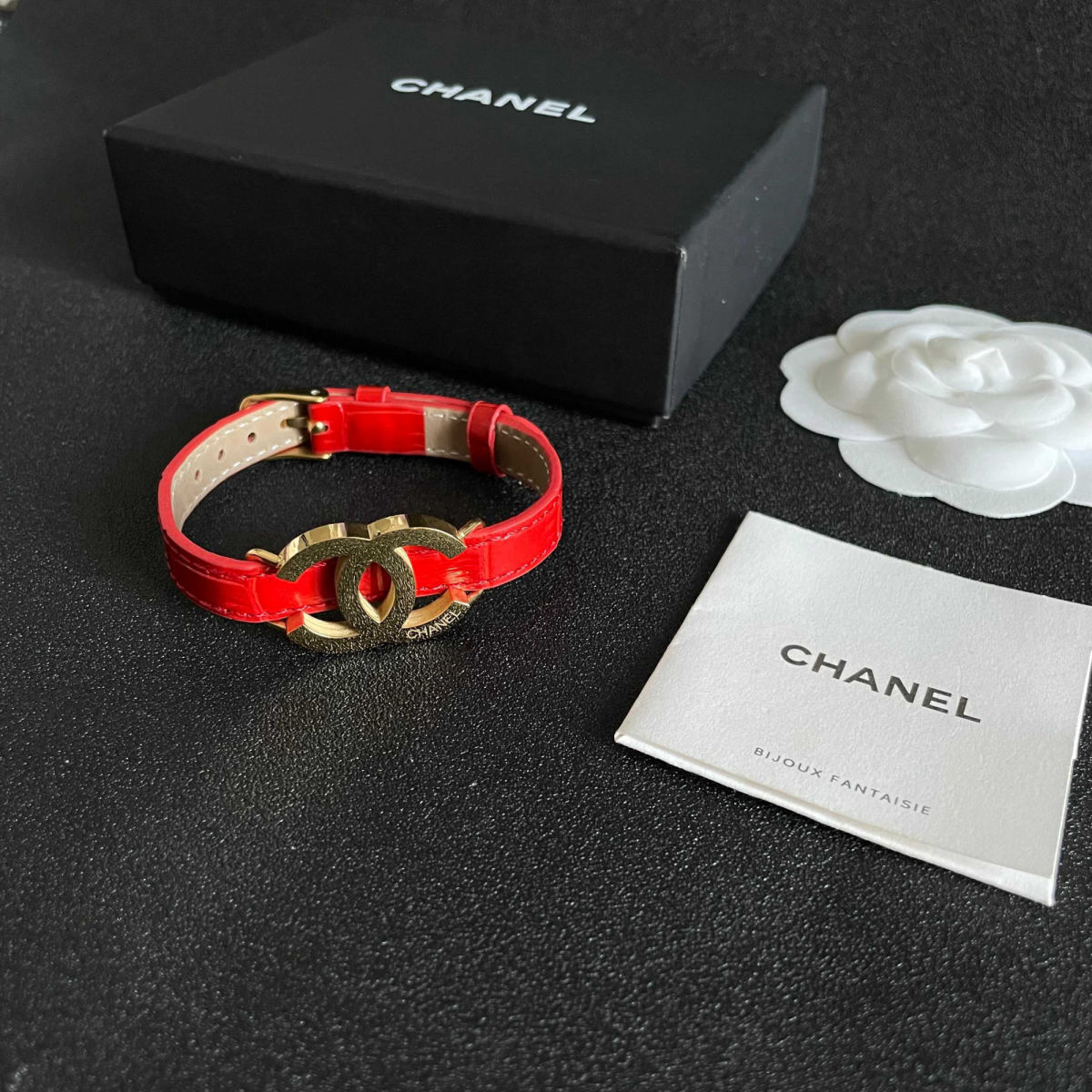 Chanel leather bracelet