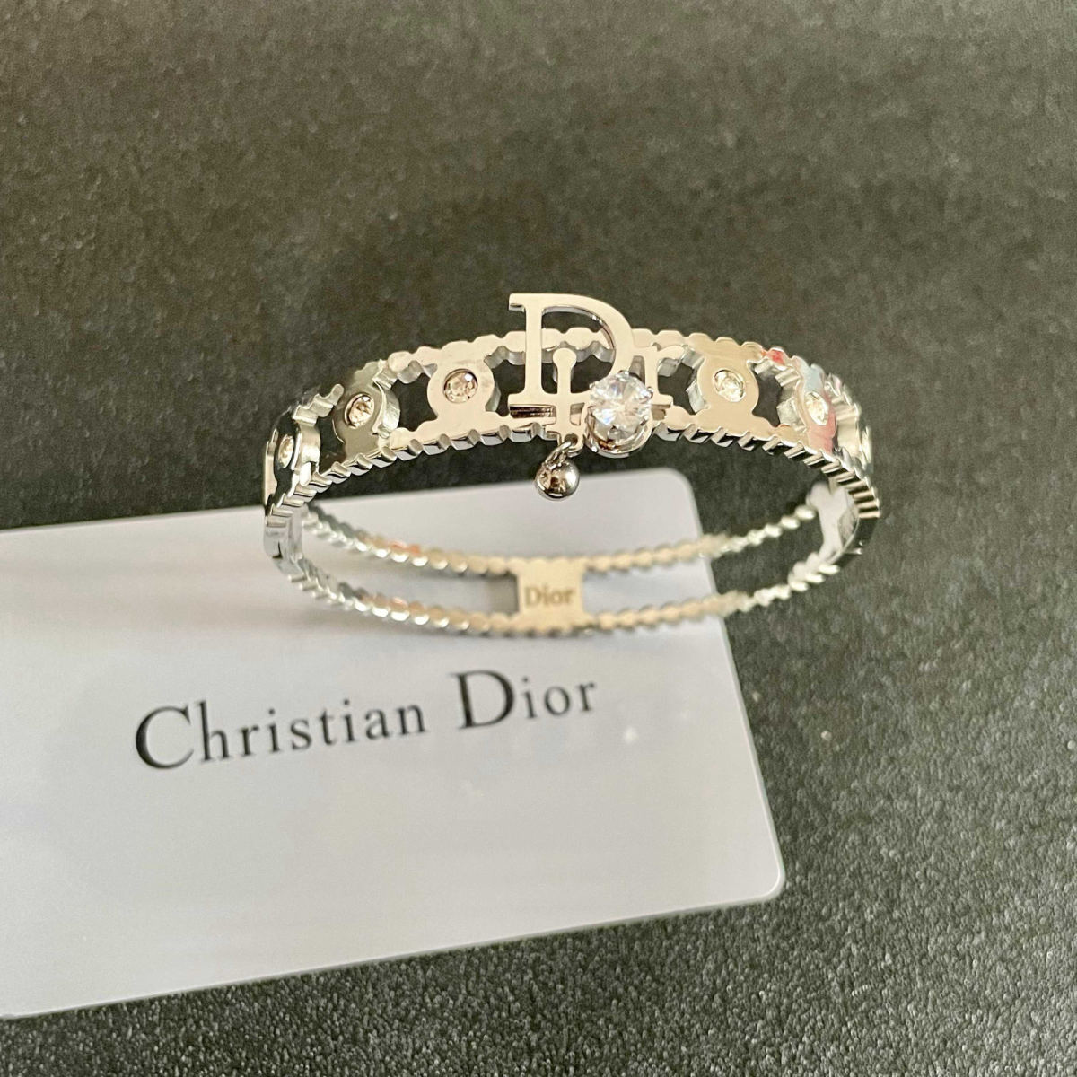 Dior's beautiful openwork diamond-encrusted bracelet