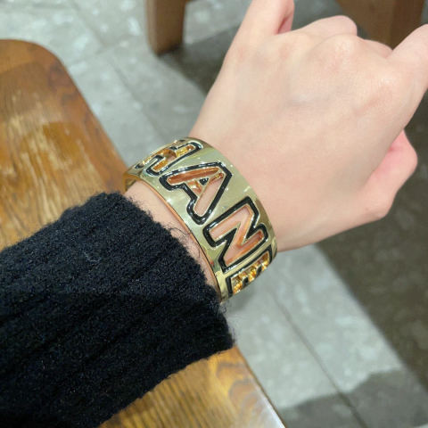 CHANEL openwork letter bracelet
