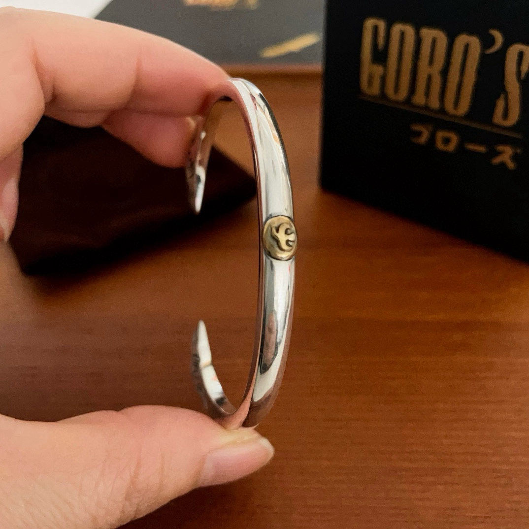 Goro's Gold-Plated Open Bracelet