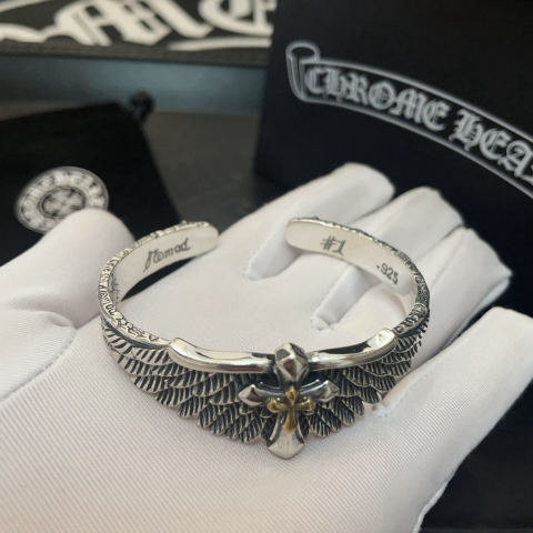 Chrome Hearts Cross Wing Open Bracelet