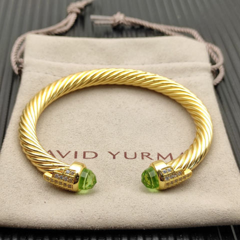 David Yurman 7mm gold 5-row diamond bracelet
