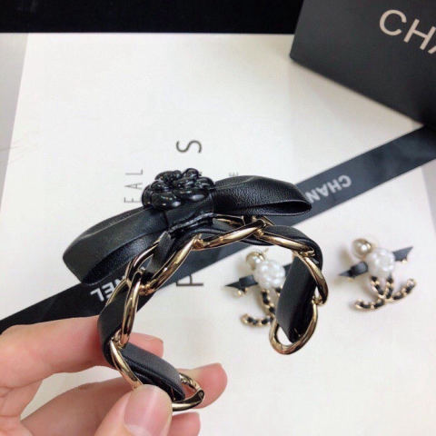Chanel Camellia Woven Earrings