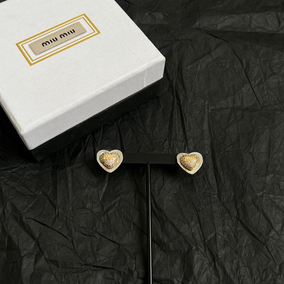 Miu Miu Zircon Earrings