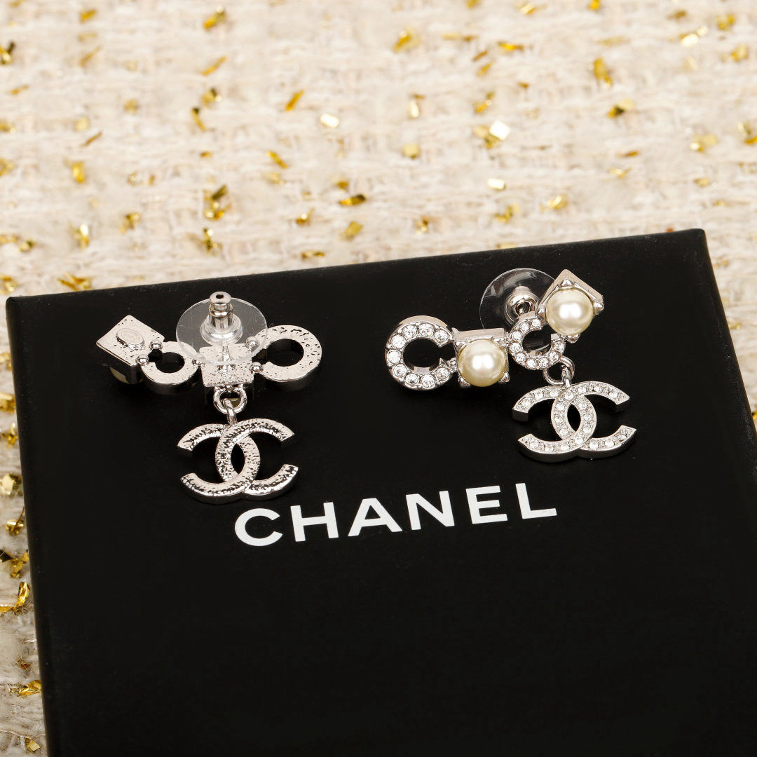 COCO rhinestone pearl earrings