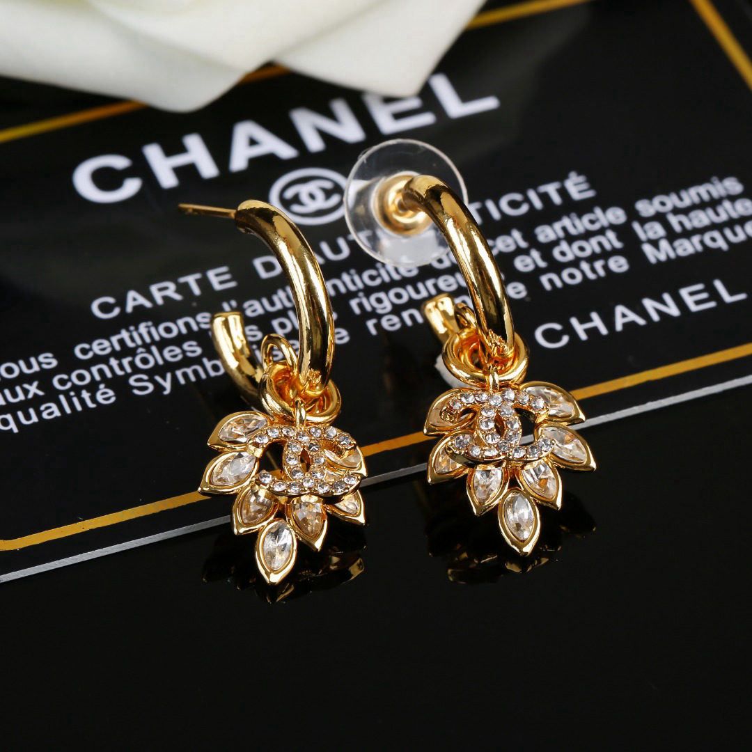 Chanel Horse Eye Earrings