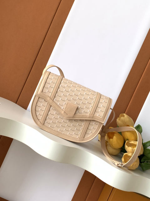 Moynat Canvas Saddle Bag
