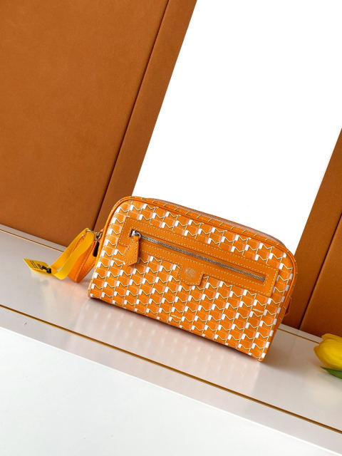 Moynat Canvas Toiletry Bag